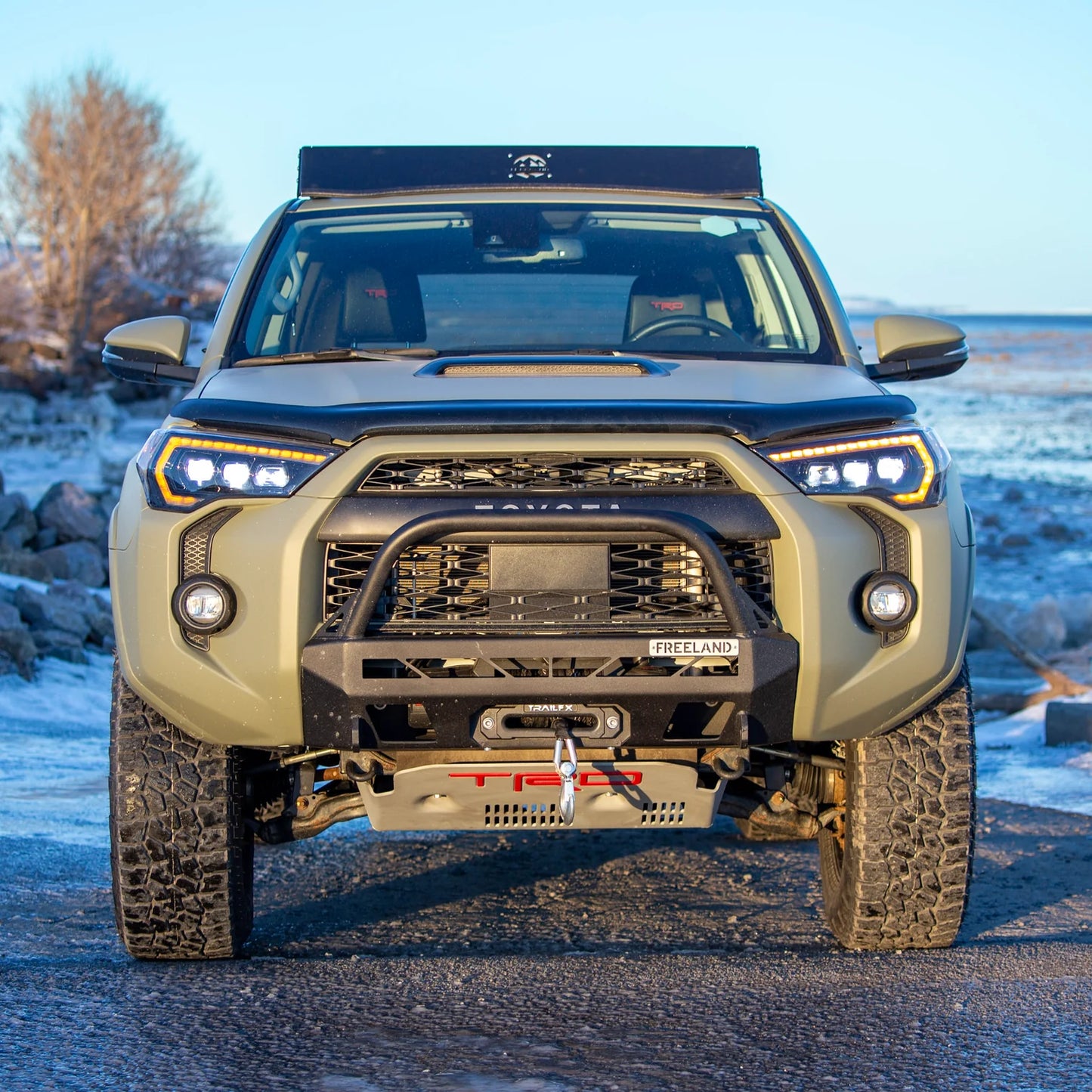 Low-Profile Front Bumper Toyota 4Runner (5th Gen)- Freeland Industries FR4R5LPBPC