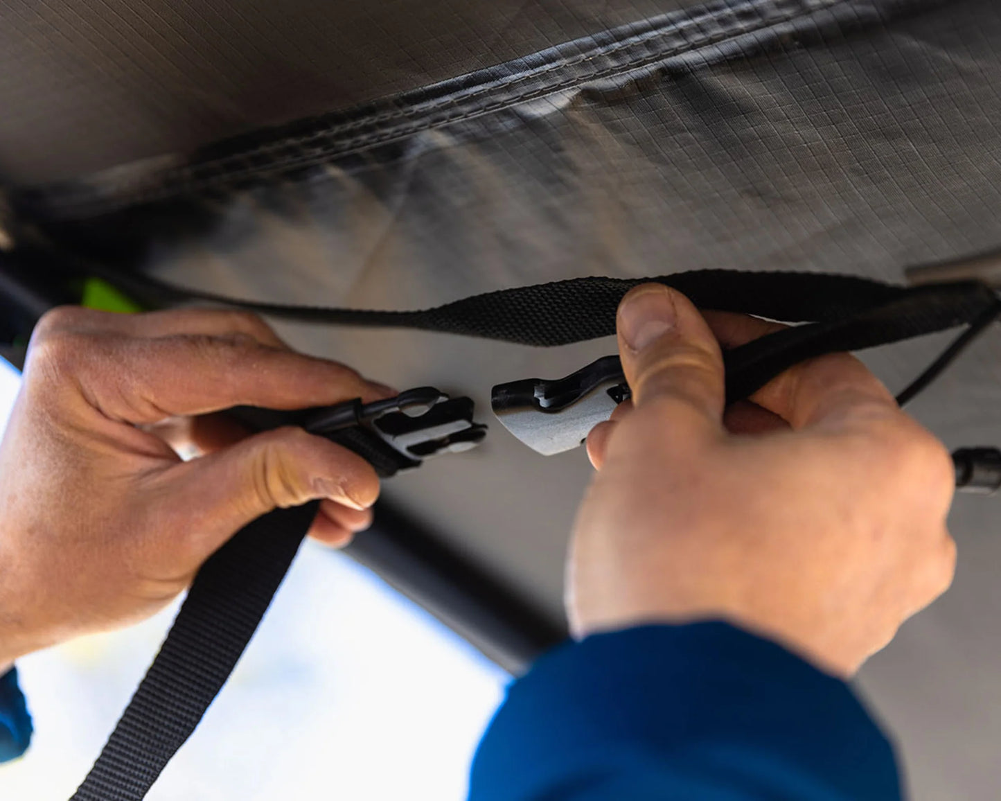 DeltaWing 90° Awning Compact Blackout Shade with LED Lighting-Ironman 4x4 IAWNINGXT