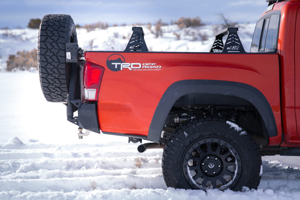 Overland Bed Bars – Toyota Tacoma (2005–2025, 2nd/3rd/4th Gen) – CBI Offroad 500-000-010-027