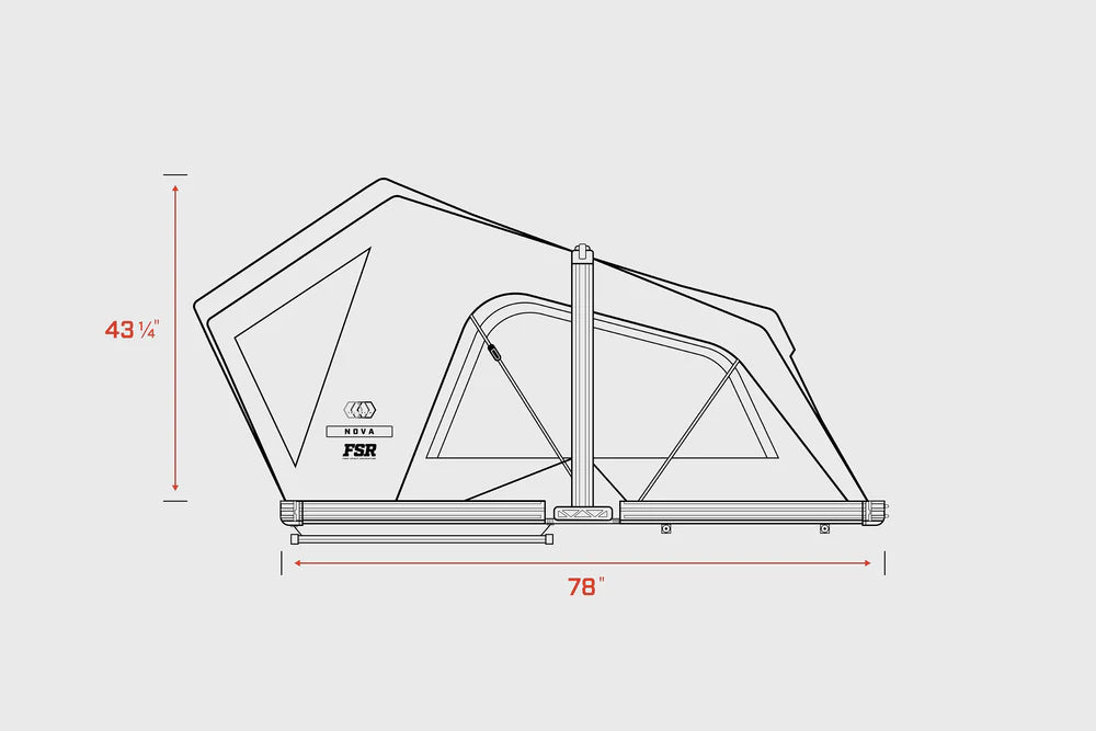 Nova & Nova King Hybrid Rooftop Tent -FREE SPIRIT RECREATION - 100-RTNOVA