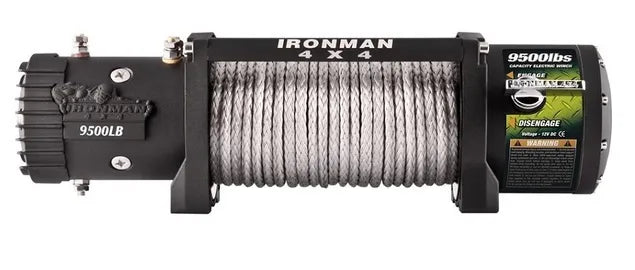 Treuil Monster Winch 9500 lbs a cable synthetique- Ironman 4x4