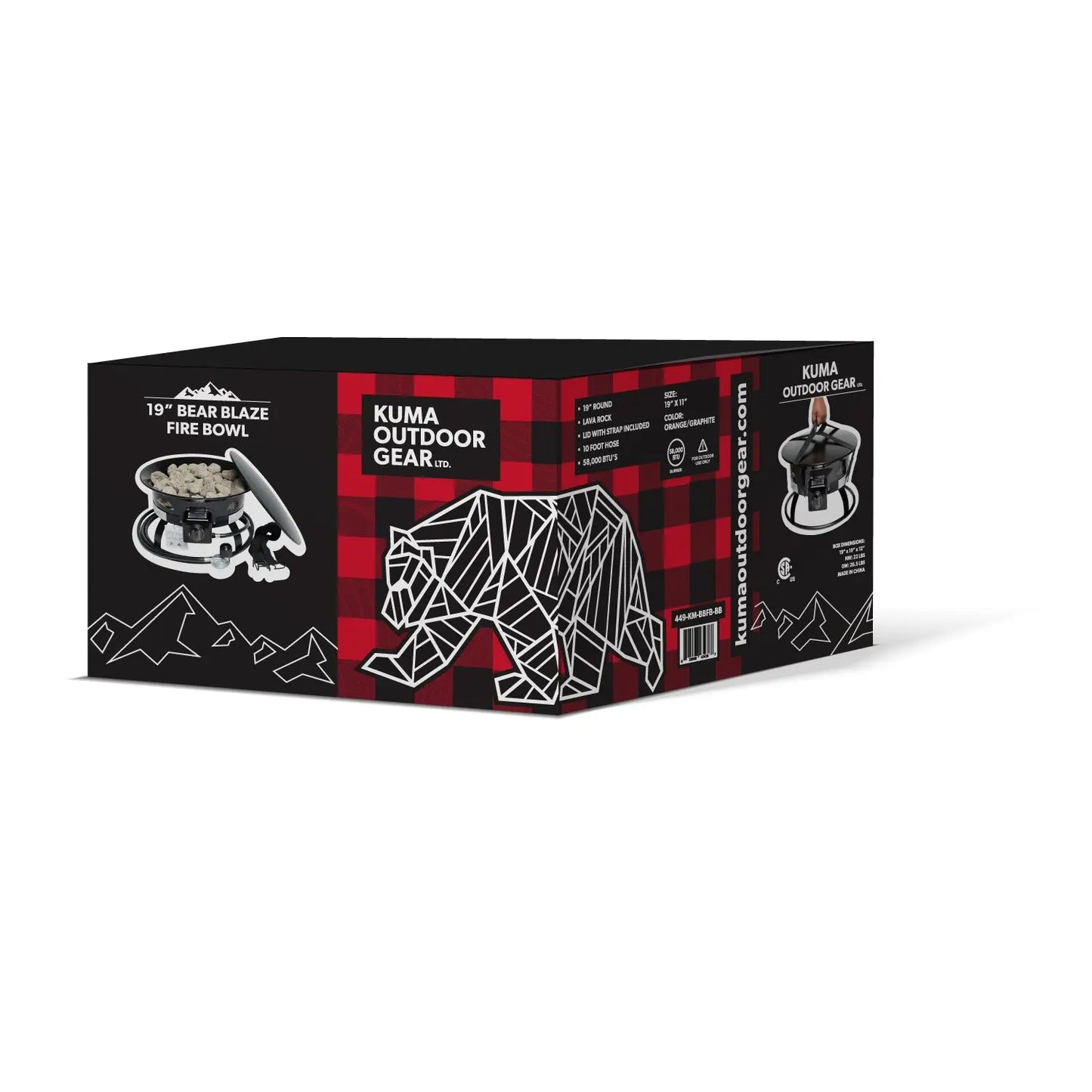 Foyer Bear Blaze 19"-Kuma Outdoor gear KUM 449-KM-BBFB-GROP KUMA OUTDOOR GEAR