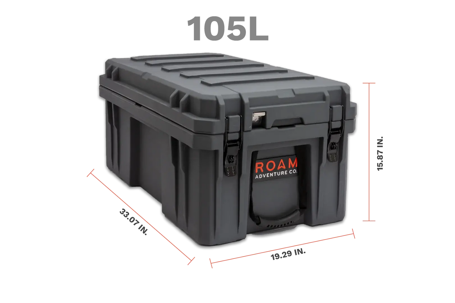 105L Rugged Case - ROAM-CASE-105L-BLK-LL ROAM ADVENTURE CO