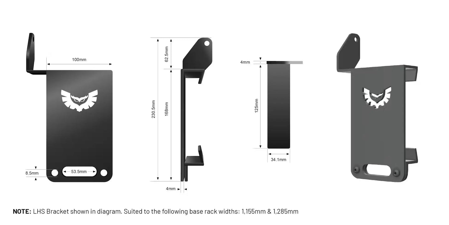 Mounting Brackets - Light Bar ARB Base Rack (Pair) - Stedi BRKARB-RACK Stedi