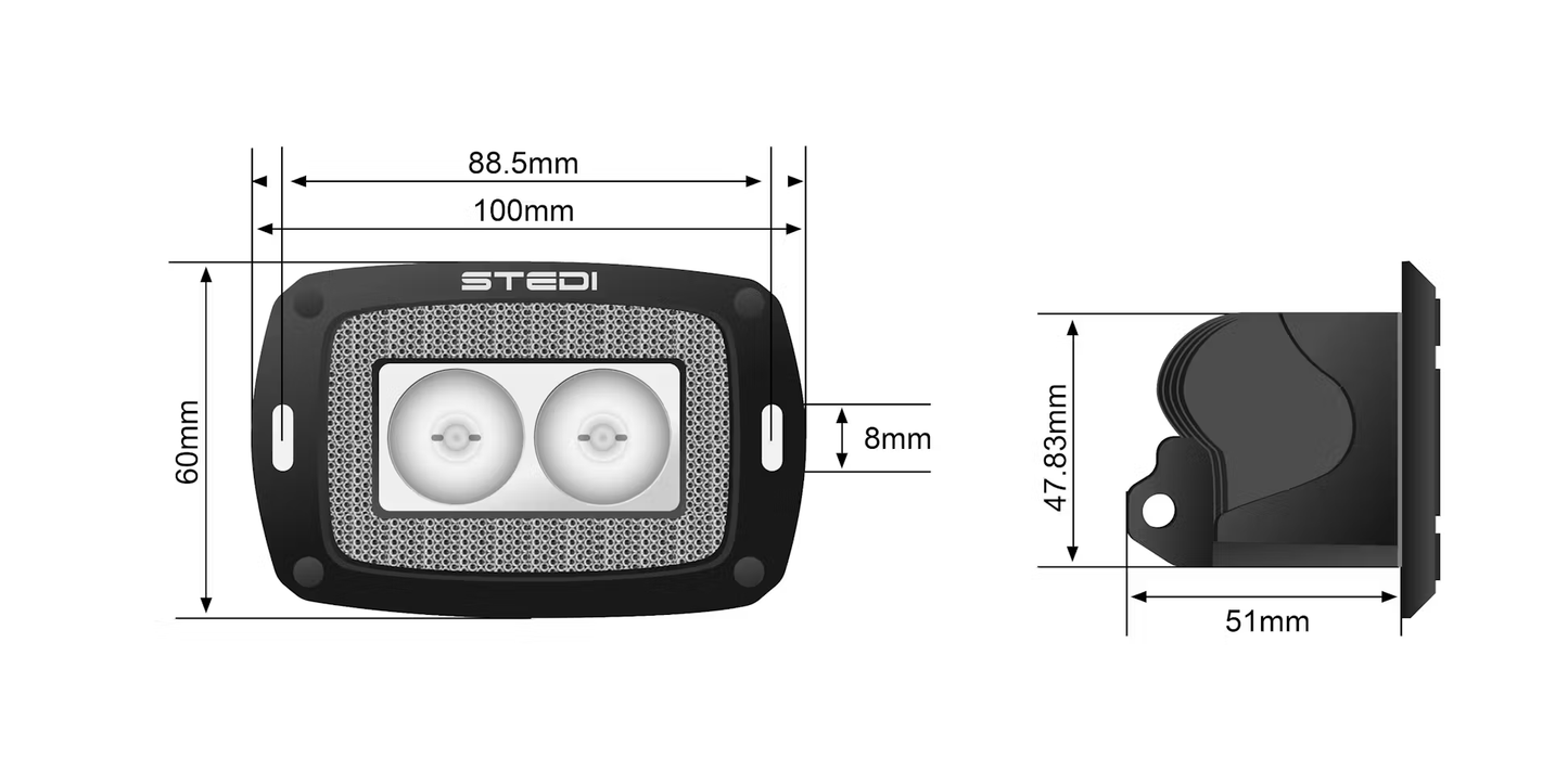 10W Mini - Flush Mount- Osram - Stedi LEDMINI-OSRM-10WFLUSH