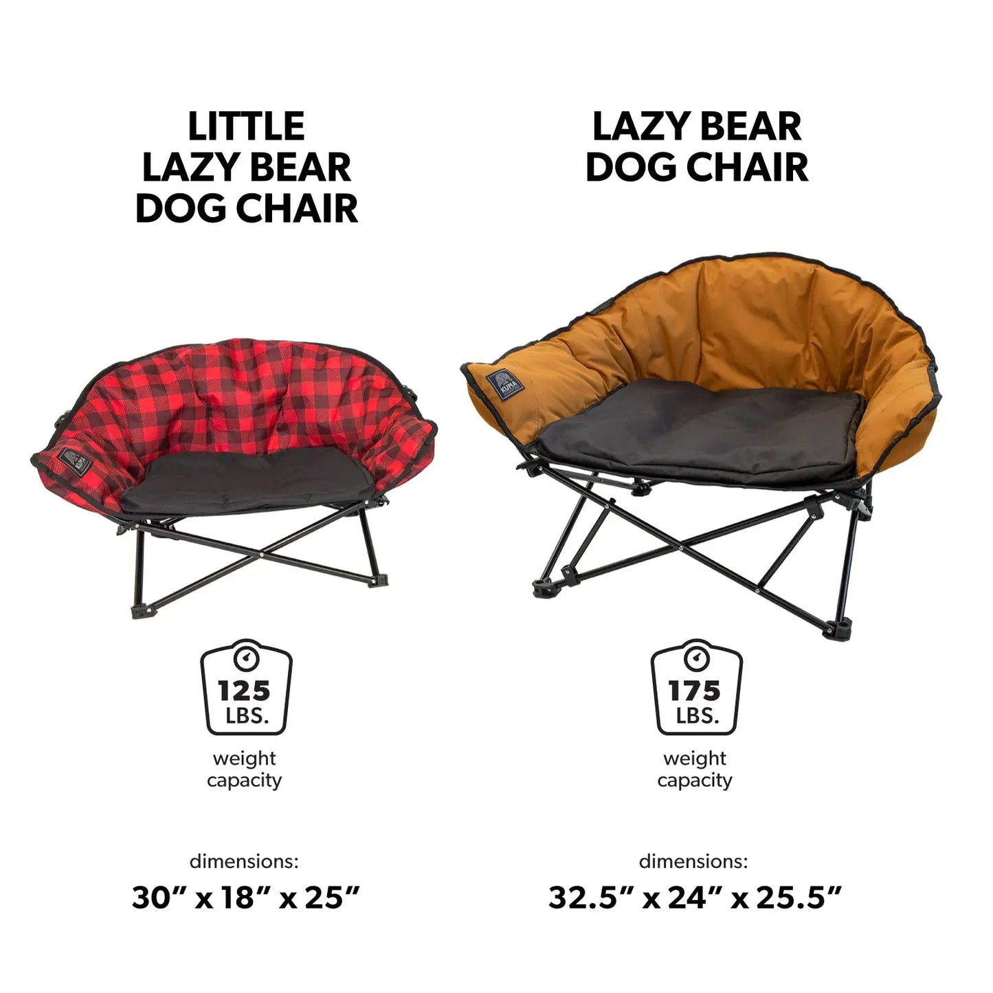 Little Lazy Bear Dog Chair- Kuma 900-KM-LDG-RPB KUMA OUTDOOR GEAR