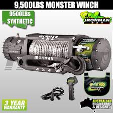 Treuil Monster Winch 9500 lbs a cable synthetique- Ironman 4x4