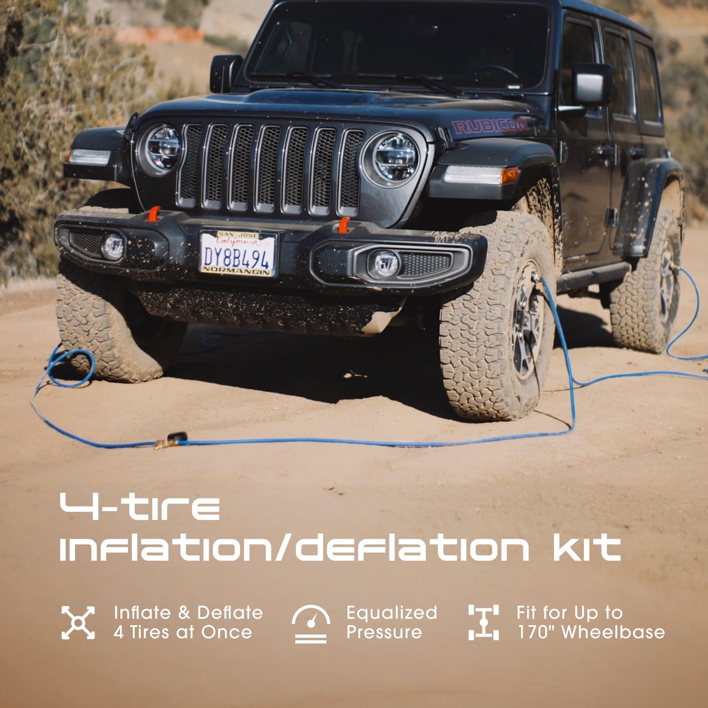 Kit de gonflage/dégonflage 4 pneus – Front Row Offroad - FROFID4T