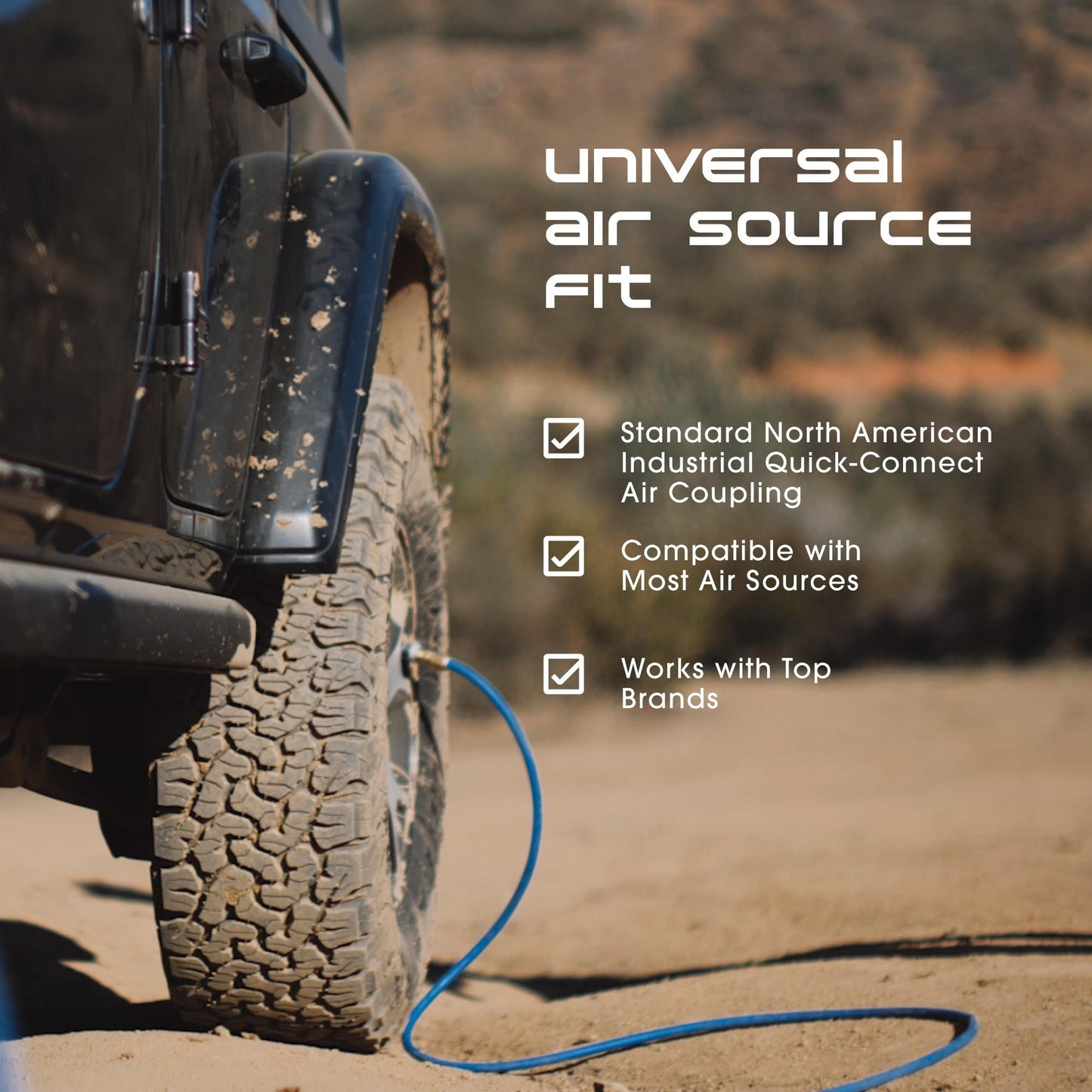 Kit de gonflage/dégonflage 4 pneus – Front Row Offroad - FROFID4T