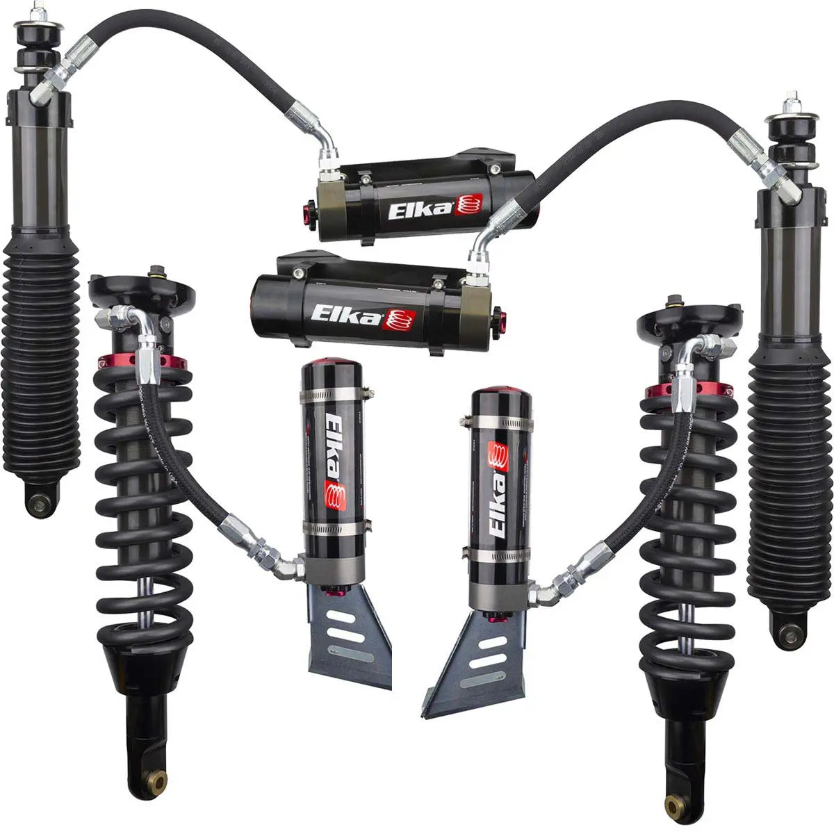 2.5 DC Reservoir Front & Rear Shocks Kit – Toyota 4Runner 2003–2024 (Non-KDSS, 0–2" Lift) - Elka 90106 Elka Suspension