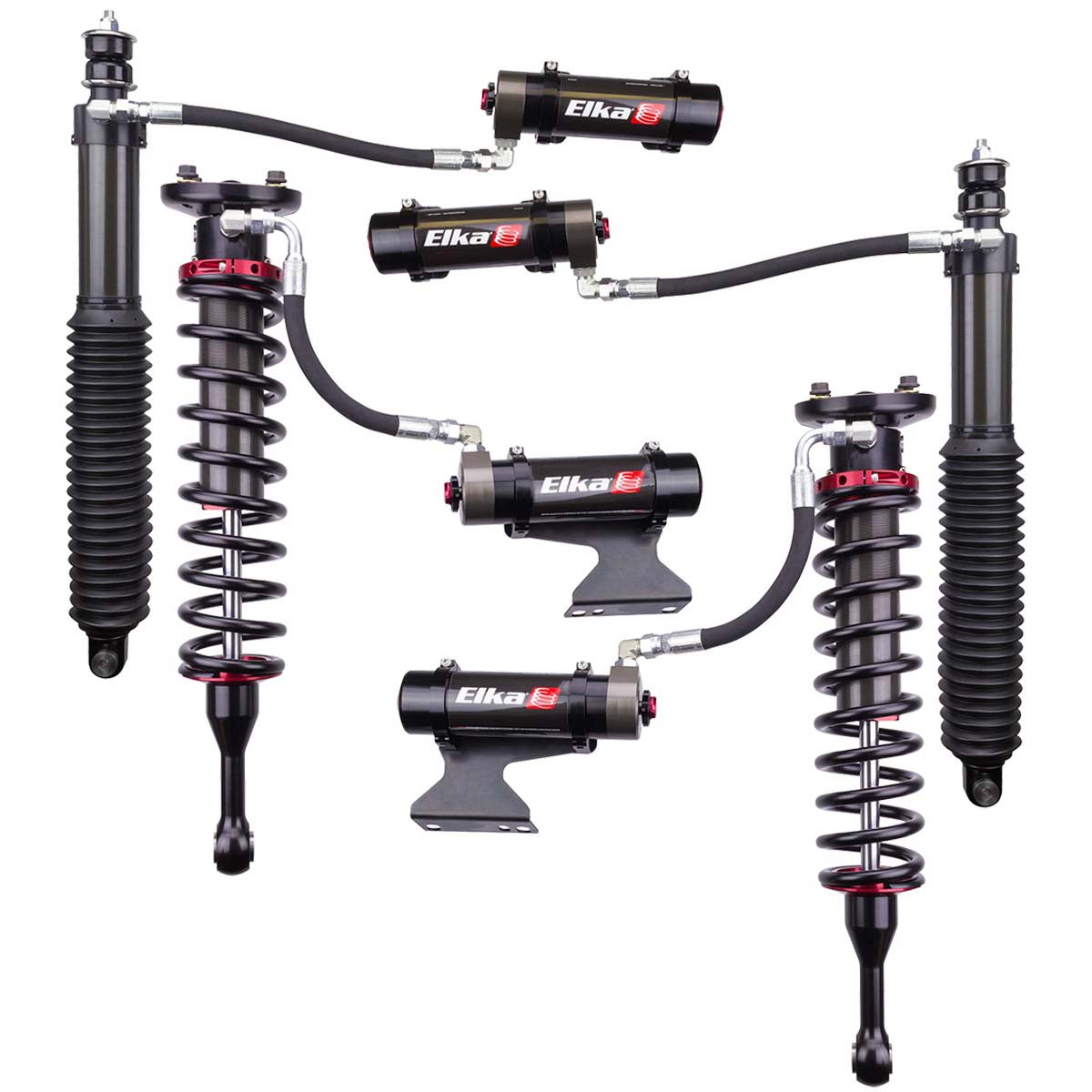 2.5 DC RESERVOIR Front & Rear Shocks Kit – Toyota Tundra (2022–2023, 0–2” Lift) - Elka 90412