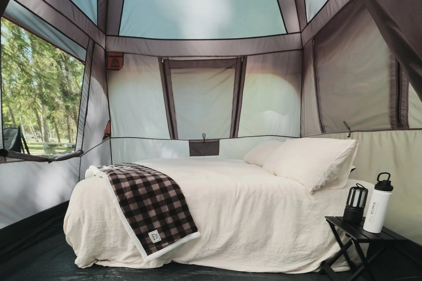 Bear Den Cabin 9 Tent Graphite/Orange - Kuma 485-KM-TEBD-GO-9 KUMA OUTDOOR GEAR