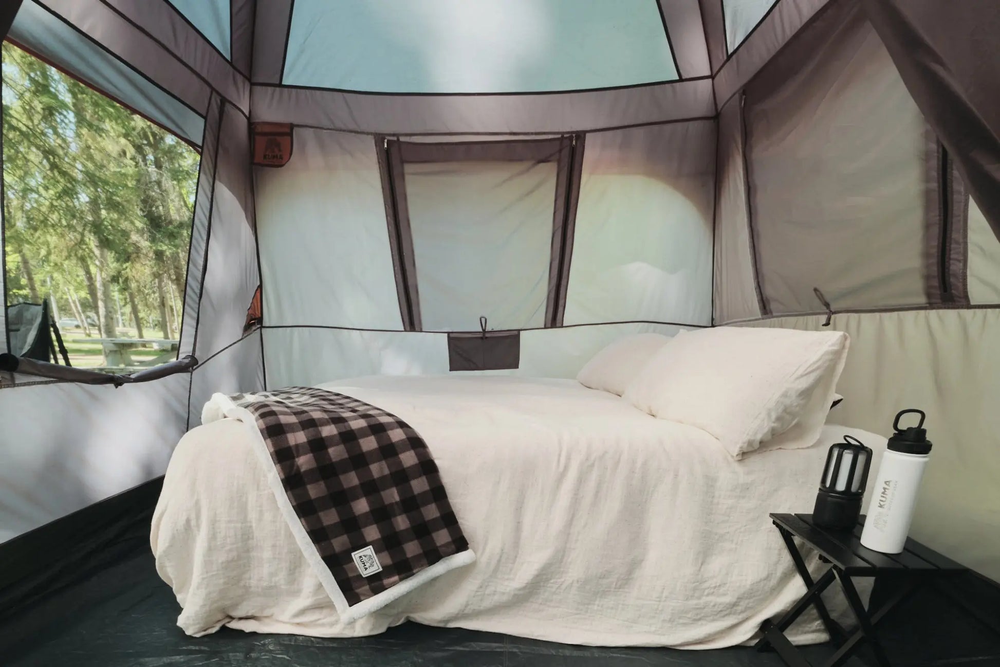 Bear Den Cabin 9 Tent Graphite/Orange - Kuma 485-KM-TEBD-GO-9 KUMA OUTDOOR GEAR