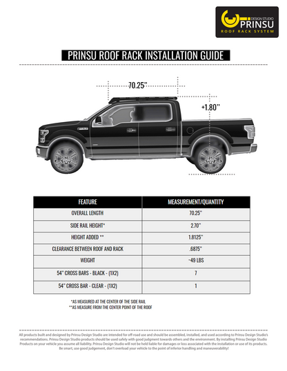 Ford Raptor / F150 Roof Rack (2015-2020)- Prinsu 400-000-017-004