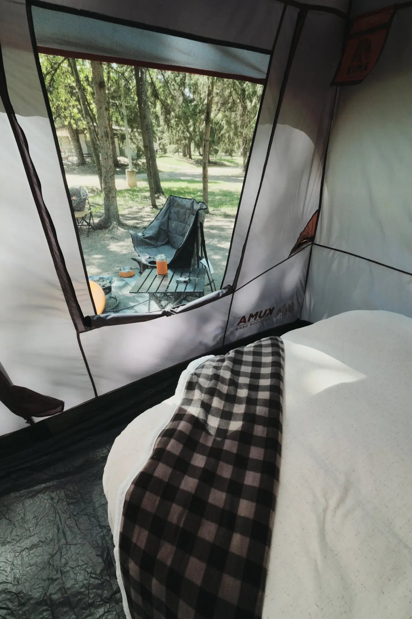 Bear Den Cabin 9 Tent Graphite/Orange - Kuma 485-KM-TEBD-GO-9 KUMA OUTDOOR GEAR