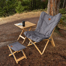 Yoho Bamboo Stool - Heather Grey- Kuma 861-KM-YBBS-HG KUMA OUTDOOR GEAR