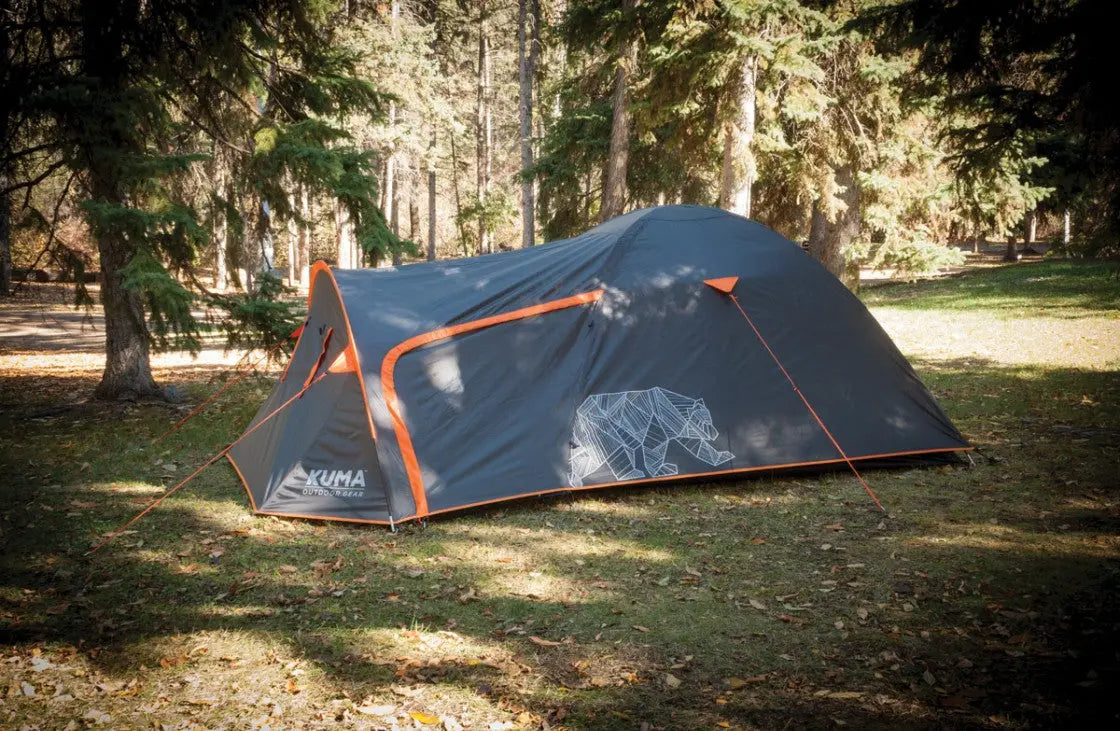 Bear Den 3 Tent Graphite/Orange - Kuma 482-KM-TEBD-GO-3 KUMA OUTDOOR GEAR