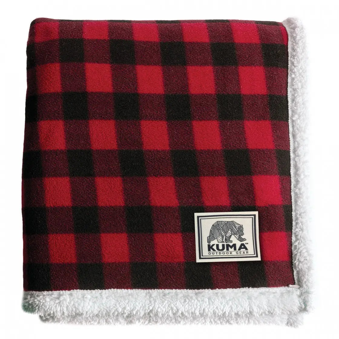 Lumberjack Sherpa Throw - Red/Black- Kuma 418-KM-LIST-LG-RB KUMA OUTDOOR GEAR