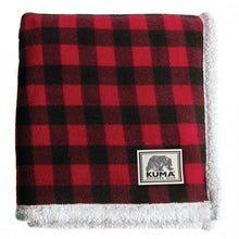 Lumberjack Sherpa Throw - Red/Black- Kuma 418-KM-LIST-LG-RB KUMA OUTDOOR GEAR