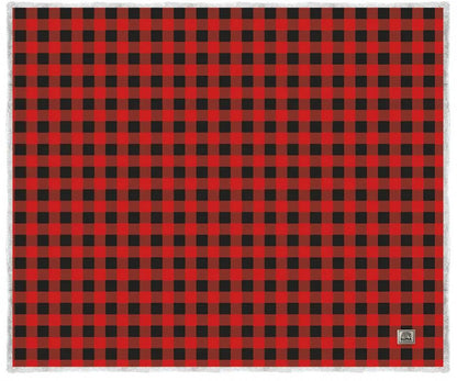 Lumberjack Sherpa Throw - Red/Black- Kuma 418-KM-LIST-LG-RB KUMA OUTDOOR GEAR