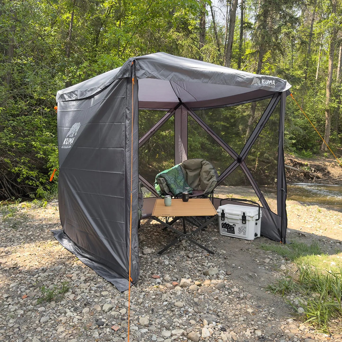 Bear Cub Gazebo 4 Wall - Privacy Panels -Grey- Kuma 510-KM-BCG-PP KUMA OUTDOOR GEAR