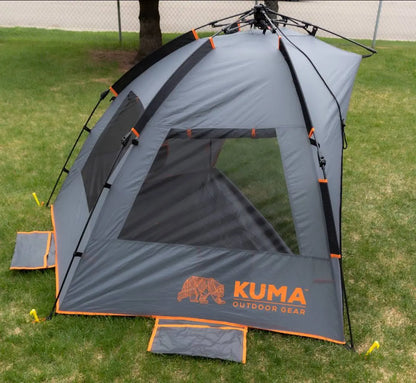 Keep It Cool Instant Shelter- Graphite/Orange - Kuma 838-KM-KICIS-GROR KUMA OUTDOOR GEAR