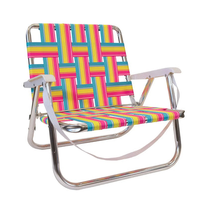 Lollipop Backtrack LOW Chair - Yellow/Pink/Teal - Kuma 831-KM-BTLC-LP KUMA OUTDOOR GEAR