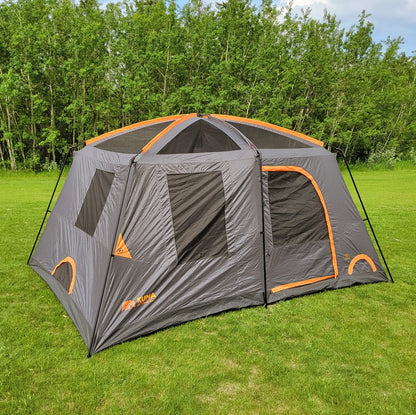 Bear Den Cabin 9 Tent Graphite/Orange - Kuma 485-KM-TEBD-GO-9 KUMA OUTDOOR GEAR