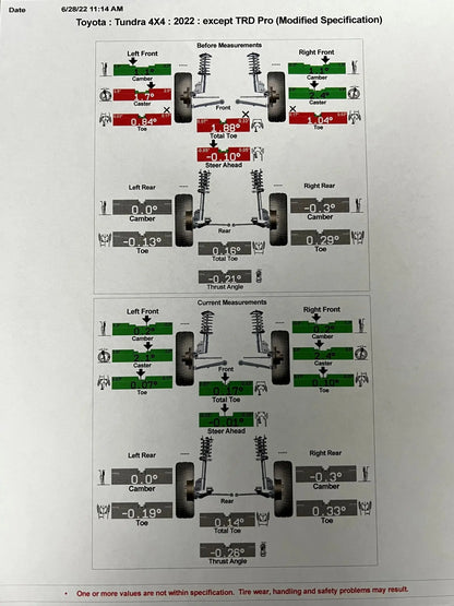 Toyota Tundra SR5,Limited,Platinum,1794,Hybrid,Trd Sport,Trd Off-Road Preload Collar Lift Kit ( Front Only 2022-2026)-Westcott Designs - M.A.P. OFF ROAD