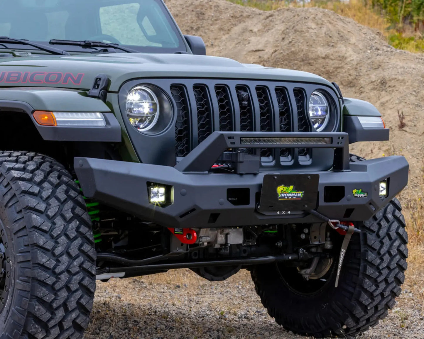 Jeep Wrangler Raid Full Length Front Bumper Kit Fo  JL/JLU (2018+) - Ironman 4x4 BBR077JLKS1 Ironman 4x4