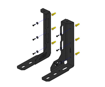 Toyota Tacoma Bed Stiffener Brackets | 2005-2025- CBI Offroad  600-000-000-382