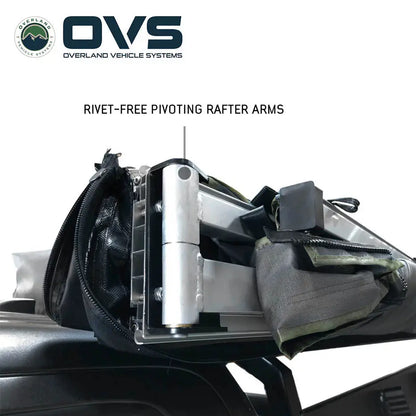 OVS- HD Nomadic 270 Degree Awning - Driver Side - Dark Gray Awning with Black Cover - M.A.P. OFF ROAD