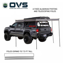 Auvent OVS-HD Nomadic 270 LTE à angle de vision de 270° - Côté conducteur - Auvent gris foncé avec housse noire