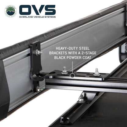 OVS- HD Nomadic 270 Degree Awning LT- Driver Side - Dark Gray Awning with Black Cover