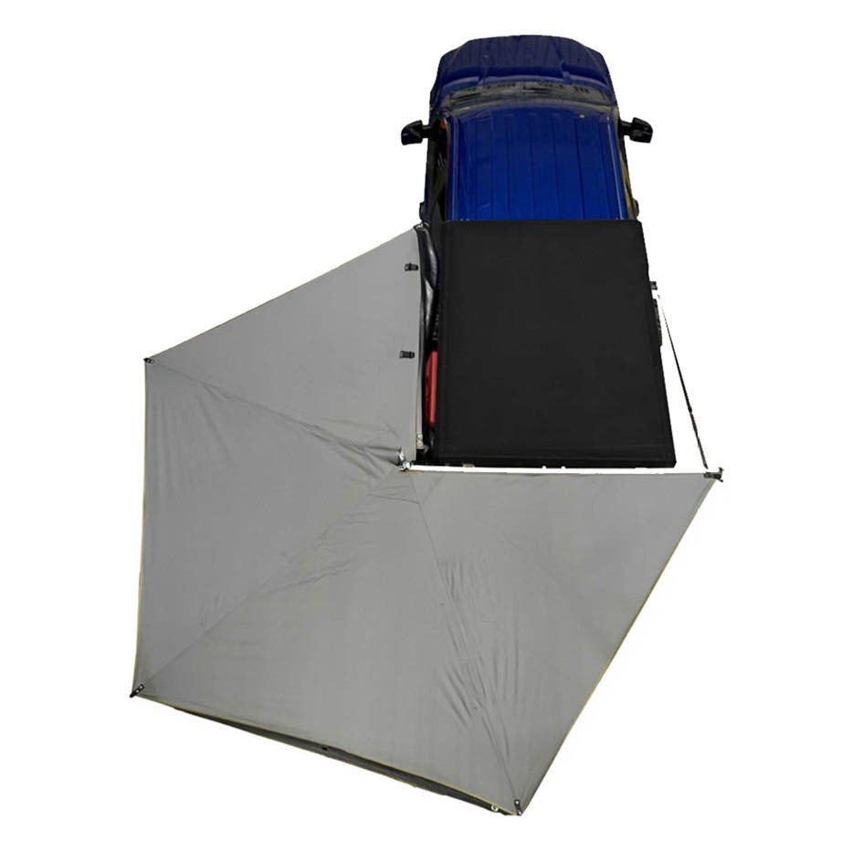 OVS- HD Nomadic 270 Degree Awning LT- Driver Side - Dark Gray Awning with Black Cover