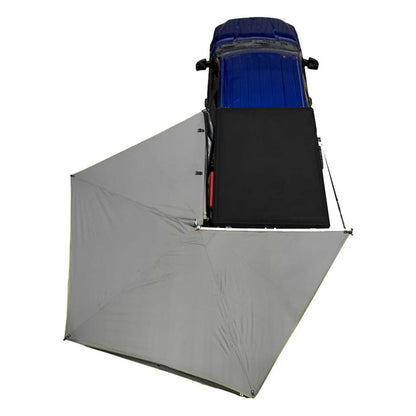 OVS- HD Nomadic 270 Degree Awning LT- Driver Side - Dark Gray Awning with Black Cover