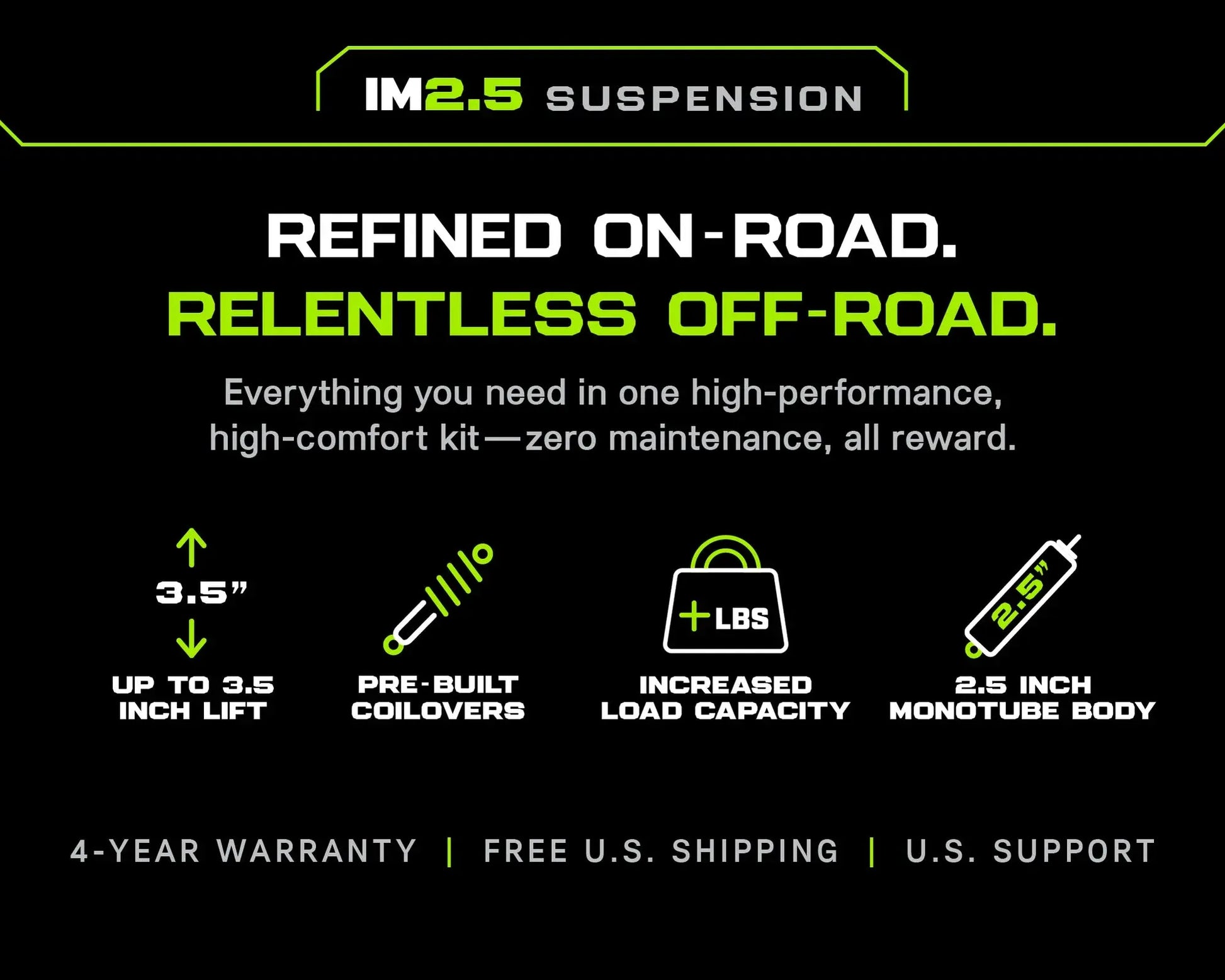 3" IM2.5 Suspension Lift Kit For Toyota 4Runner (2010-2024) With KDSS - Ironman4x4 TOY065KM-KDSS Ironman 4x4