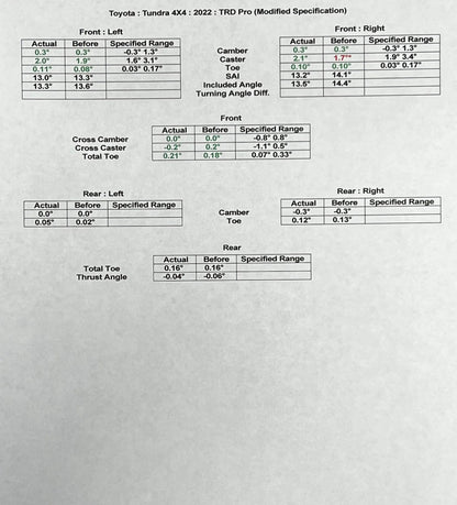Toyota Tundra Trd Pro & 1794 Limited Fox Preload Collar Lift Kit (2022-2026)-Westcott Designs Westcott Designs