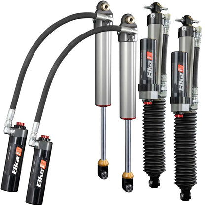 2.5 DC RESERVOIR FRONT & REAR KIT SHOCKS for JEEP WRANGLER (JLU), 2018 & +  3.5 in. to 4 in. lift)-Elka Suspension 60031 Elka Suspension
