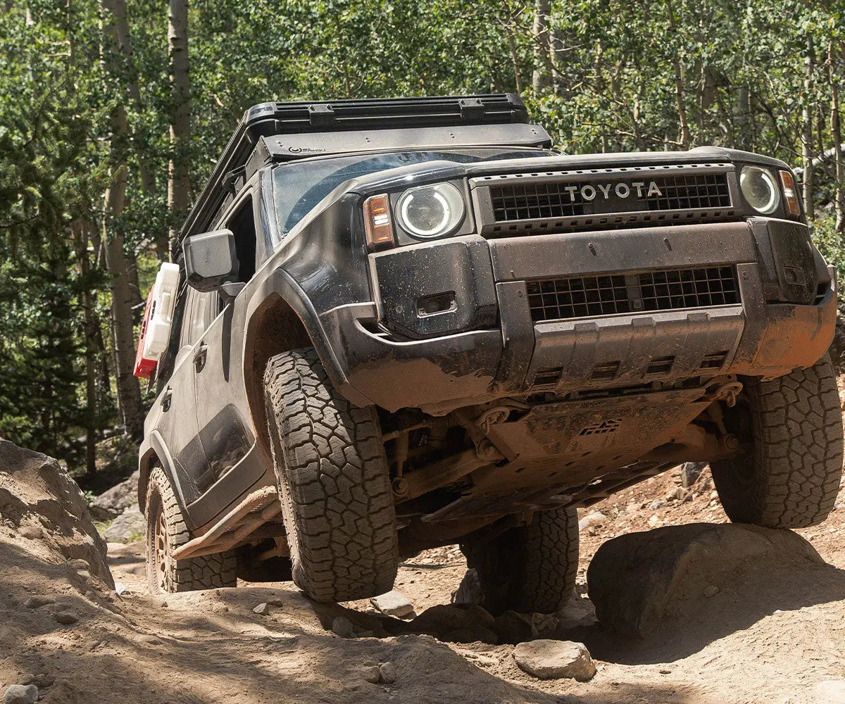 GX550 Overland Kickout Rock Sliders - CBI 300-000-016-034 CBI Offroad