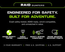 Jeep Wrangler Raid Full Length Front Bumper Kit Fo  JL/JLU (2018+) - Ironman 4x4 BBR077JLKS1 Ironman 4x4