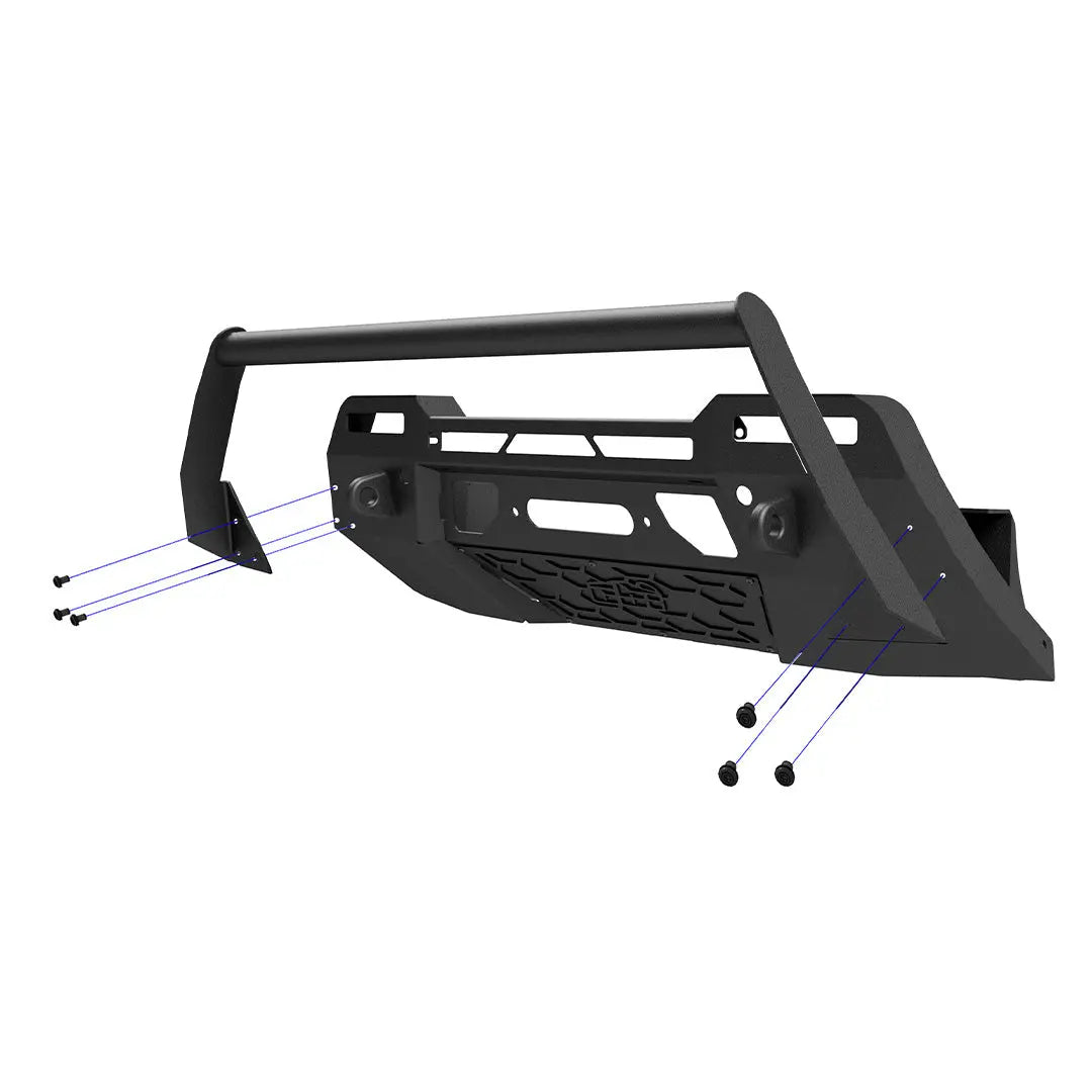 Toyota Tacoma Covert Bolt-on Bull Bar (2024–2025) - Prinsu 200-000-010-134 Prinsu Design