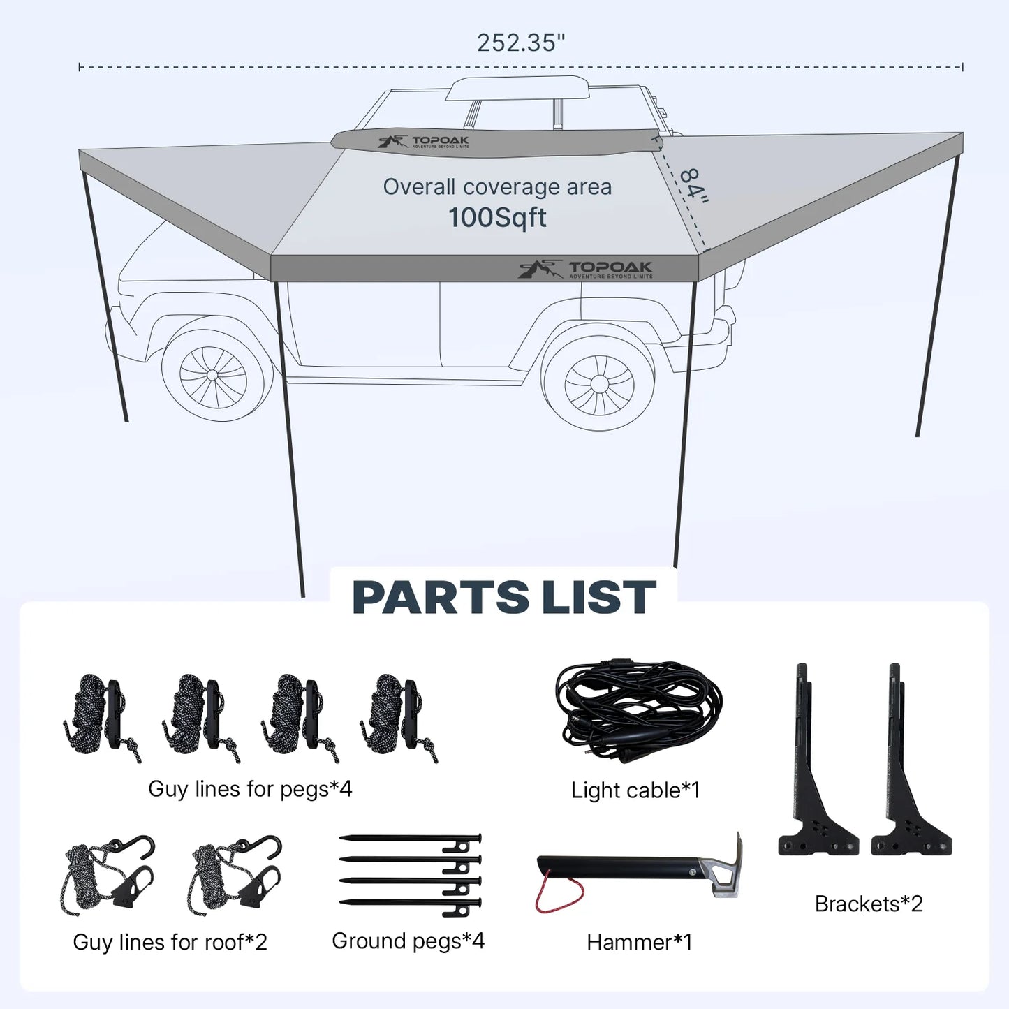 180 degres Awning