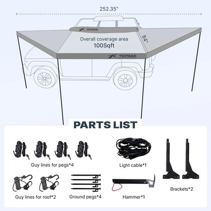 180 degres Awning