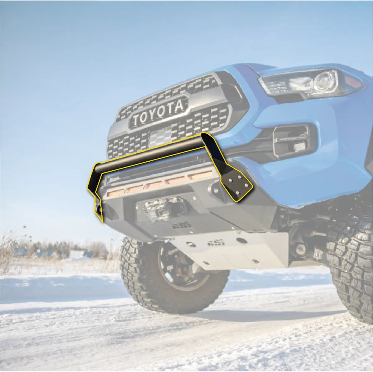 Toyota Tacoma Covert Bolt-on Bull Bar (2016–2023) - Prinsu 200-000-010-116 Prinsu Design