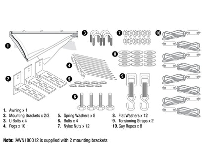 DELTAWING 270° AWNING- Ironman 4x4  IAWN270