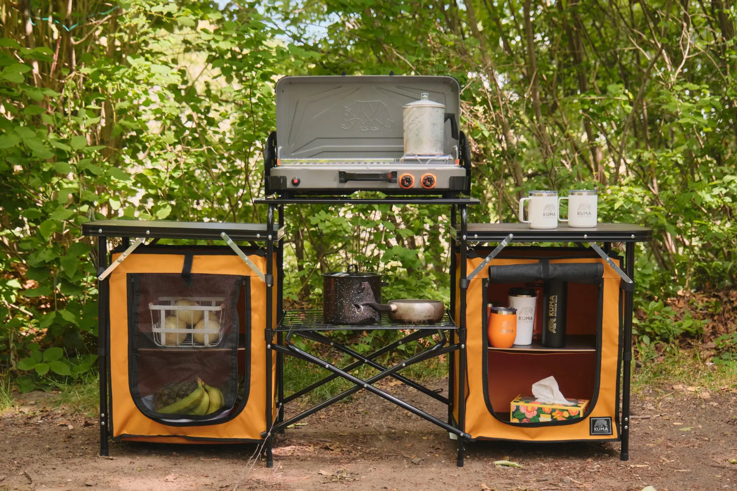 Busy Bear Camp Kitchen -Black/Black - Kuma 833-KM-BBCK-BB KUMA OUTDOOR GEAR