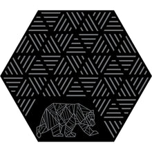 Hex Striped Peaks Outdoor Mat - Black/Grey - Kuma 906-KM-HSP-GB-11 KUMA OUTDOOR GEAR