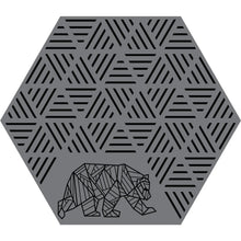 Hex Striped Peaks Outdoor Mat - Black/Grey - Kuma 906-KM-HSP-GB-11 KUMA OUTDOOR GEAR