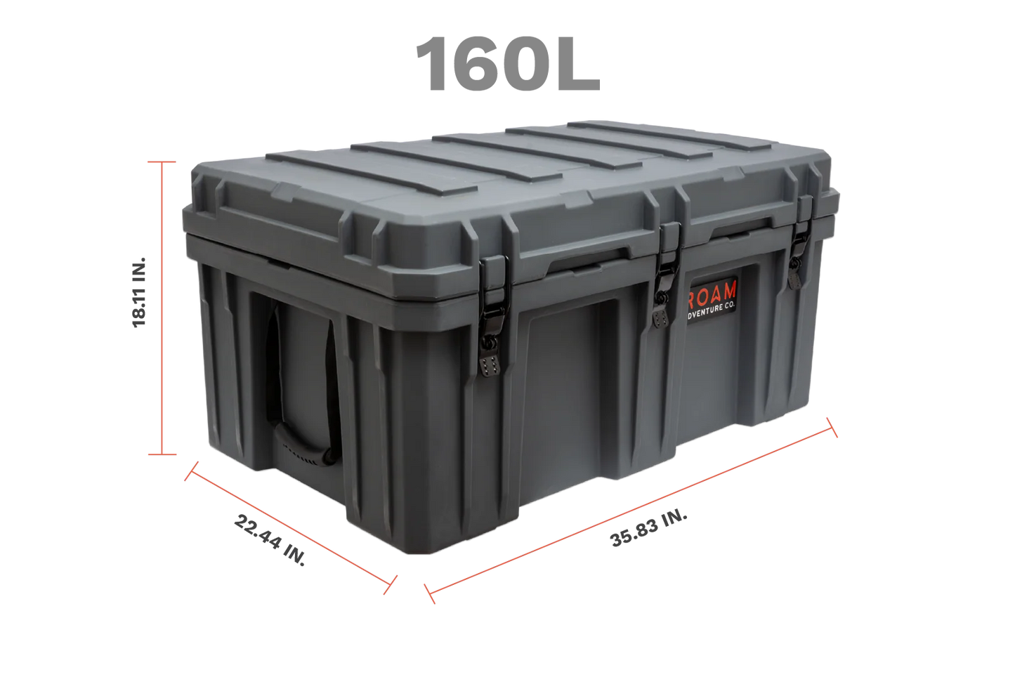 160L Rugged Case - ROAM-CASE-160L-BLK-LL